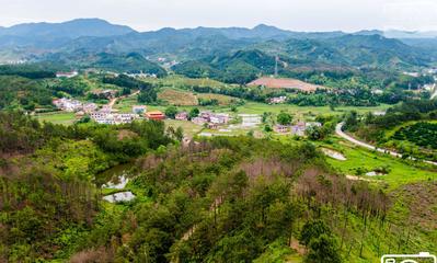 于都县小溪乡羊石下 青山绿树间的自然画卷