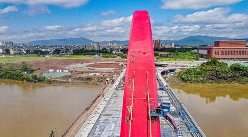 长征源头架飞虹，于都胜利大桥即将通车